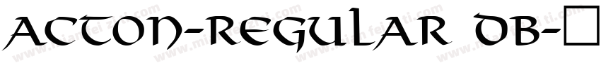 Acton-Regular DB字体转换